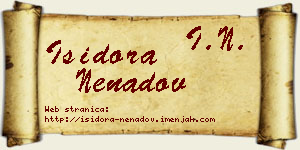 Isidora Nenadov vizit kartica